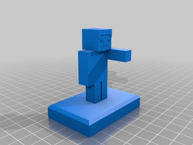 minecraft figura 7 steve esculturas figuras 3D print model - Mito3D