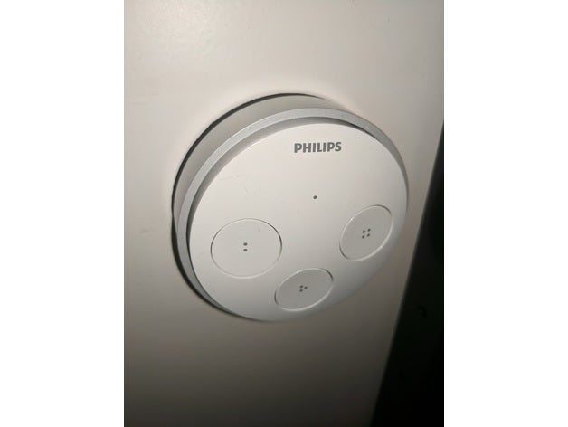 philips hue tap fr placa posterior las piezas de repuesto el matiz presiona 3D print model - Mito3D