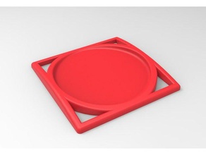 coaster very easy print kitchen & dining 3d print model - Mito3D