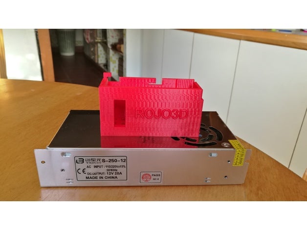 tronxy s-250-12 güç kaynağı kapak rojo3d tüm metal yazıcı 3d aksesuarları interruptor 3D print model - Mito3D