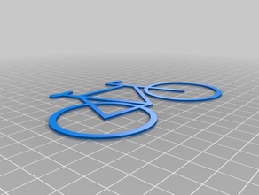 2d bicicleta veículos 3d print model - Mito3D