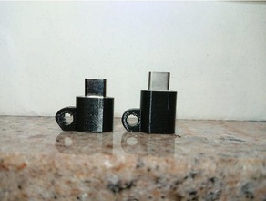 usb micro trousseau adaptateur mini de porte-clés 3d print model - Mito3D