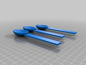 3 spoons 3d printing 3d print model - Mito3D