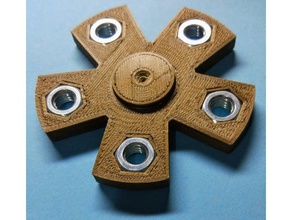 spinner m8 hex nut puzzles fidget 3d print model - Mito3D