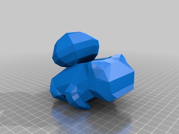 lo-poly bulbasaur Spiele pokemon 3D print model - Mito3D