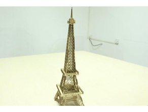 laser wood model cutting eiffel tower buildings & structures lasercut models 3d print model - Mito3D