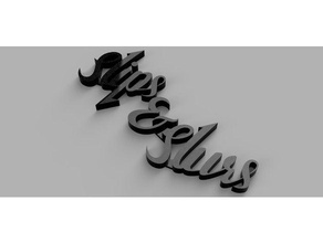 slips & slurs musician logo 3d printing 3d print model - Mito3D