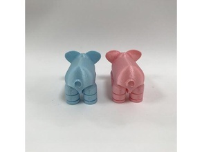 elephant coda La stampa 3d 3d print model - Mito3D