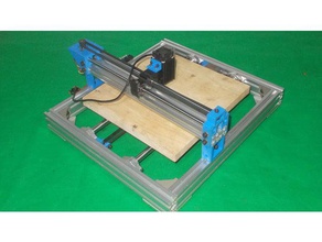 019-artigianale del laser disegnare mulino plotter 3d, stampante arduino robotica disegno di diy xy asse slitta lineare macchine utensili 3d print model - Mito3D