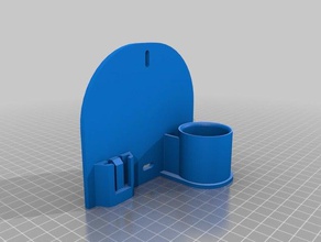wall bracket dyson head accessory organization mount 3d print model - Mito3D