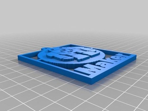 3d slash maker robot badge 3d print model - Mito3D
