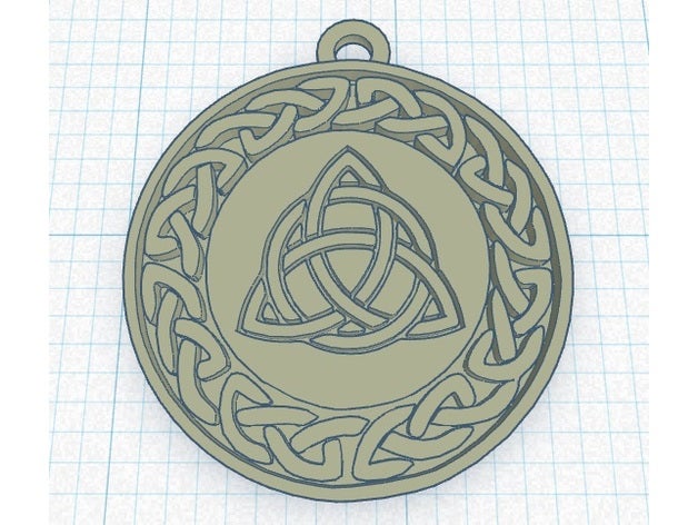 keltischer Knoten Anhänger Schlüsselanhänger - Zubehör celtic keltischen Schmuck keychain Halskette 3D print model - Mito3D