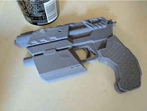 memur dva tabanca excci yarısı sağ sol kostüm cosplay silah overwatch 3d print model - Mito3D