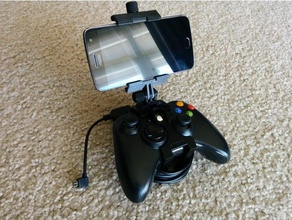 controlador xbox 360 telefone clipe de sistema modular montagem jogos vídeo jogo monte nvidia shield xbox360 3d print model - Mito3D