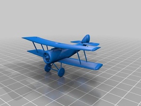 sopwith pup - prima guerra mondiale aereo avion premi, ri i veicoli l'aviazione la reperto storico 3d print model - Mito3D