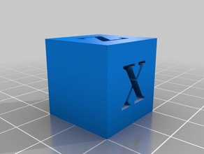 cubo calibra o xyz 3d printing tests 3d print model - Mito3D