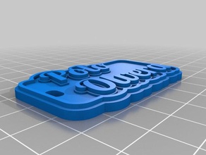 polo olvera tag Schlüsselanhänger kundengebundene 3d print model - Mito3D