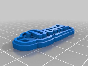 dami-cierre Anahtarlık özelleştirilmiş 3d print model - Mito3D