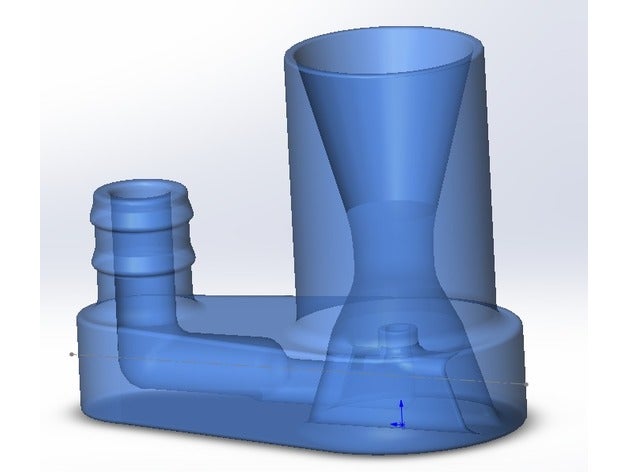 bomba de achique eyector alta capacidad La impresión en 3d venturi la agua 3D print model - Mito3D