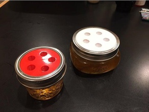mason jar de la mosca fruta trampa los hogares 3d print model - Mito3D