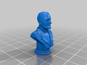 wallace breen busto half-life 2 esculturas do videogame jogo de vídeo 3d print model - Mito3D