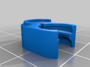 bowden clip L'imprimante 3d de pièces l'extrudeuse mont tube 3d print model - Mito3D