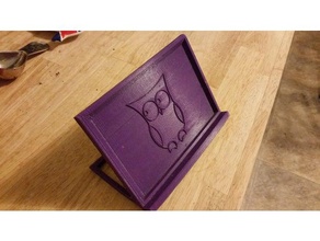 owl phone stand mobile 3d print model - Mito3D
