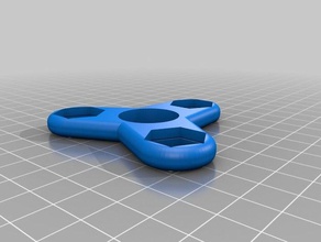 my customized very fidget spinner m10 hex nut mechanical toys 3d print model - Mito3D