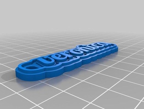 veronica Schlüsselanhänger kundengebundene 3d print model - Mito3D