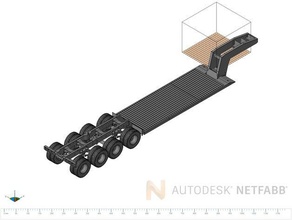 tamiya düşük römork toplam yazdırılabilir kamyon r c araçlar 3d print model - Mito3D