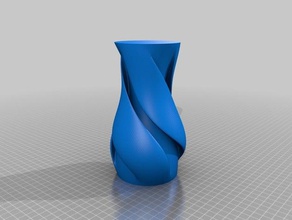 mon personnalisés ridée vase d'usine décor personnalisé 3d print model - Mito3D