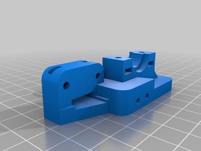 e3d mount + 3dtouch openbuilds mini gantry 3d printer parts touch v6 openbuild sensor x axis carriage 3d print model - Mito3D