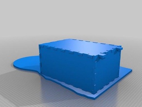 tirelire ours - d'argent de la boîte inkscape feuilleté peuplier lasertcut 3d print model - Mito3D