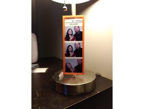 clip photo-booth-Stil Bilderrahmen Dekor frame Lampe photobooth 3d print model - Mito3D