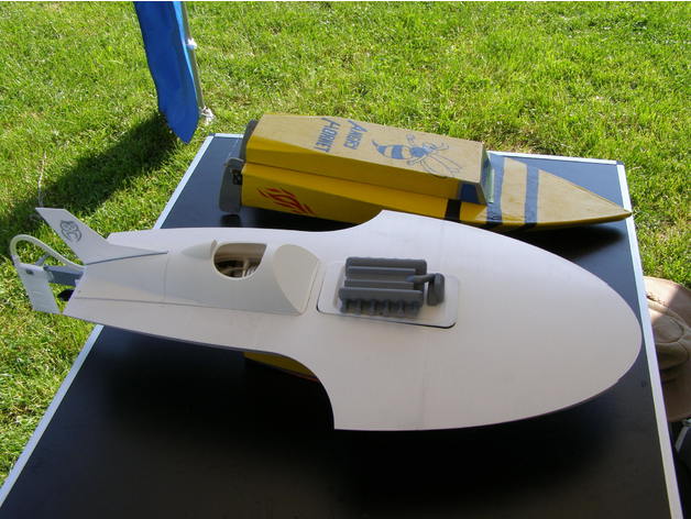 rc pala hidroavión r c vehículos barco el control de la radio velocidad del 3D print model - Mito3D