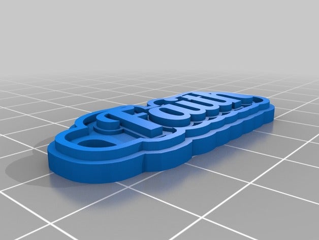 fe llaveros personalizado 3D print model - Mito3D