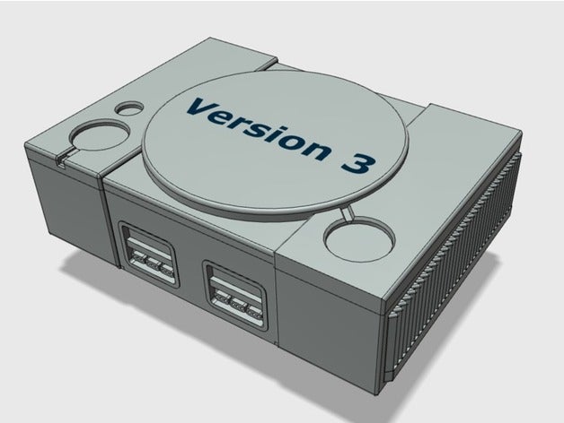 playstation pi winzigen v 3 raspberry 2 + der Fall Spiele 1 rasberry pi2 pi3 rasbperry pi-Fall 3D print model - Mito3D