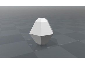 orthorhombic crystal sulpher biyoloji kristal mineraloji 3d print model - Mito3D