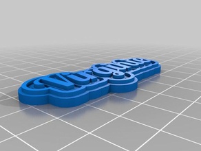 virginie de porte-clés personnalisé 3d print model - Mito3D