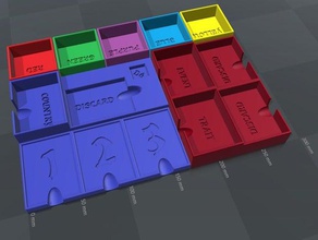 plague inc jogo de tabuleiro caixa inserção portadores brinquedo & acessórios para jogos 3d print model - Mito3D