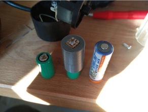 2 3aa aa battery loading adapter diy 3d print model - Mito3D