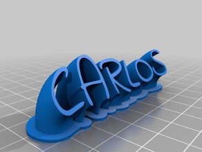carlos office personalizado 3d print model - Mito3D