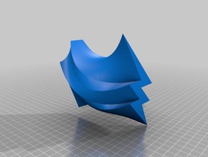 flash arrow lofted vase 3d printing 3d print model - Mito3D