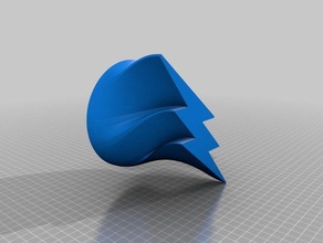 Kreis-Blitz-ausgeformte vase Dekor 3d print model - Mito3D