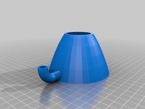 funnel granular media household 3d print model - Mito3D