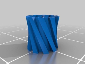 spiral pencil holder office cup 3d print model - Mito3D