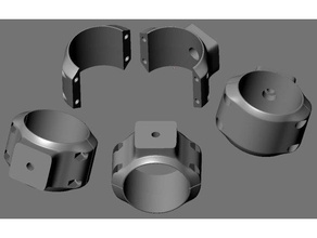 Standrohr-Halterung ktm duke Gabel-Rohr Gabel Rohr montieren moto Motorrad Unterstützung 3d print model - Mito3D