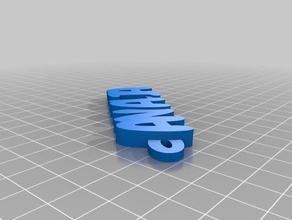 analia Anahtarlık özelleştirilmiş 3d print model - Mito3D