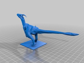 raptor 3 update Tiere Dinosaurier high poly low-poly monster 3d print model - Mito3D