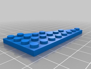 6x1 lego ala izquierda juguetes de construcción personalizado 3d print model - Mito3D